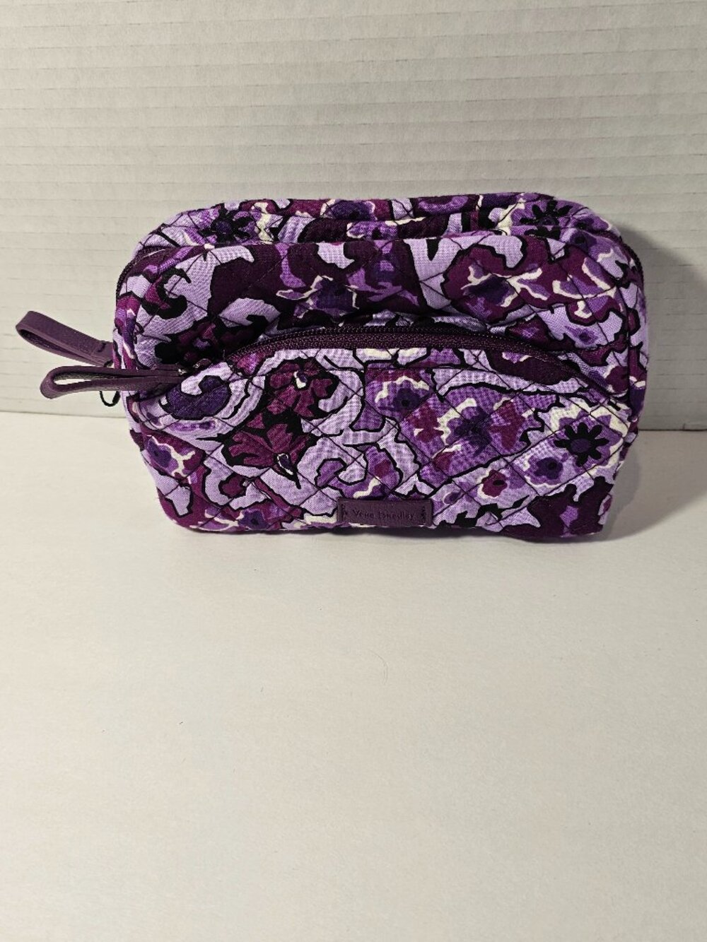 NWT Vera Bradley Iconic Mini Cosmetic Lilac Paisley Bag Clutch Purse Wallet